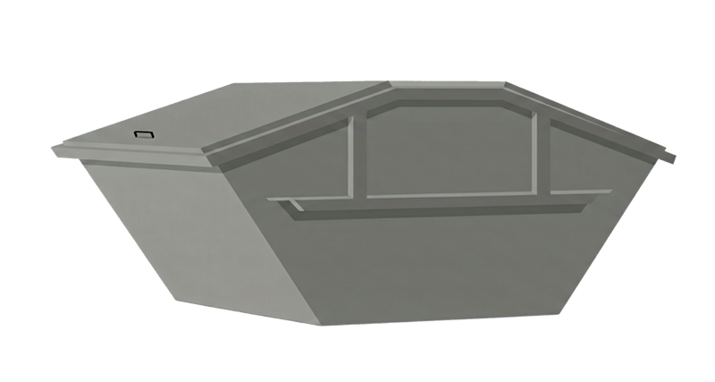 Absetzcontainer  7m³ mit Deckel